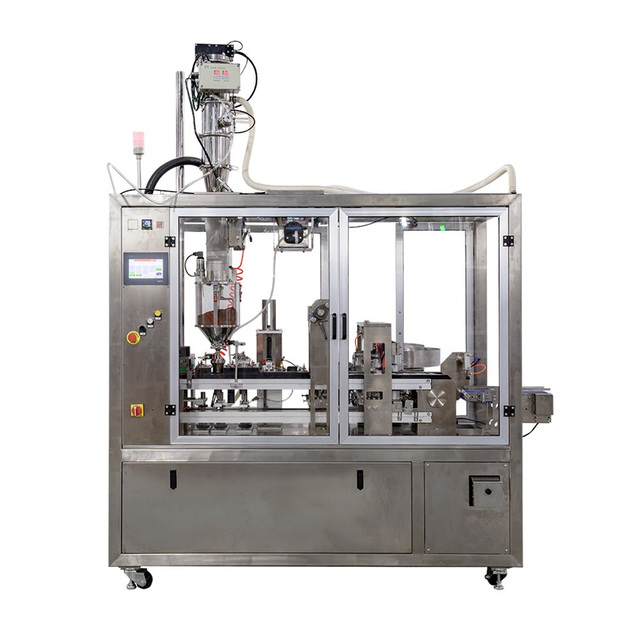 SKP-2 Two Lanes Compatible Coffee Capsule Filling And Sealing Machine