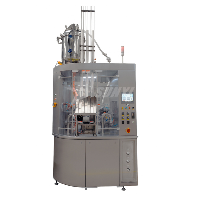 Rotary 3-Lane Single-Serve Mini Cup Butter Filling & Sealing Machine
