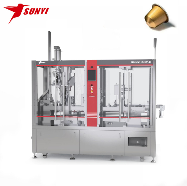 SKP-2 Two Lane Coffee Capsule Filling And Sealing Machine