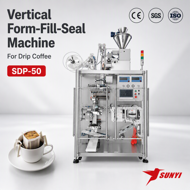 Automatic Drip Coffee Bag Tea Bag Packing Machine 60 Bags/Min Ultrasonic Sealing CE GMP Factory