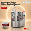 Food Processing Industry Roast Sauce Paste Cup Filling Sealing Machine Precise Servo Control Fast Delivery CE
