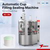 No Oxygen High Accuracy Ice Cream Cup Filling Sealing Machine with Nitrogen System and Rotary Design