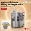 Retail Packaging Single Serve Cup Filling Machine for Poultry Paste 180 CPM Nitrogen Flush ISO SGS Certified