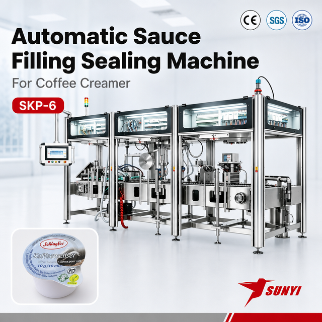 Verified Coffee Creamer Cup Filling Sealing Machine CE ISO9001 Certified 270 CPM with 1 Year Warranty