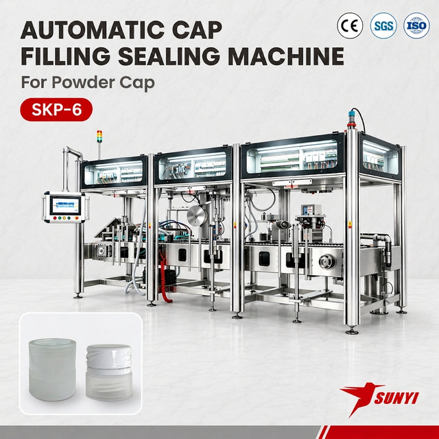 High Speed Automatic Powder Cap Filling & Sealing Packaging Machine