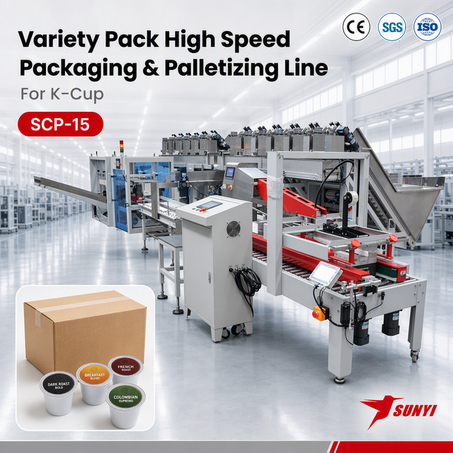 K-Cup Style Capsule Bulk Case Packer 20 Boxes/Min CE ISO9001 for Beverage Packaging