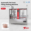 Food Processing Pet Meat Sauce Cup Filler And Sealer, 2-Lane SKP-2, Automatic Cup Feeding, CE/SGS/ISO 9001, Manufacturer