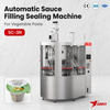 180 Cups/Min 0-50g Cup Filling Sealing Machine for Vegetable Paste with Nitrogen Flush CE SGS Manufacturer