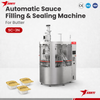 SUNYI SC-3N Automatic Food Grade Rotary Flavored Butter Cup Filling Sealing Machine 90-120 Cups/Min | Rotary 3-Lane Quick Mold