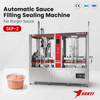 Food Processing Burger Sauce Cup Filler And Sealer, 2-Lane SKP-2, Automatic Cup Feeding, CE/SGS/ISO 9001, Manufacturer