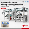 Industrial High Speed Cup Filling Machine for Fish Paste with 80L Tank and CIP System ISO Certified