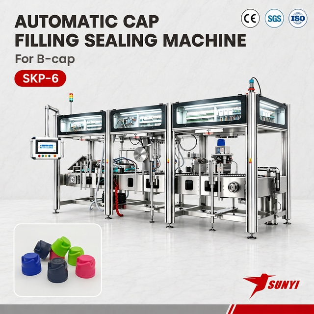 Automatic B-Cap Powder Cap Filling & Sealing Packaging Machine