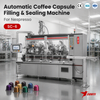 SC-6 Six Lane Coffee Capsule Sealing Machine 300-360 Capsules/Min Servo Auger Nitrogen Flush Manufacturer