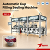 Food Processing Industry Roast Sauce Paste Cup Filling Sealing Machine Servo Dosing System Fast Delivery CE