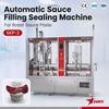 Food Processing Industry Roast Sauce Paste Cup Filling Sealing Machine Precise Servo Control Fast Delivery