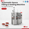 SUNYI SC-3N Automatic High Precision Rotary Tomato Ketchup Cup Sealing Machine 90-120 Cups/Min | 3-Lane QuickMold High