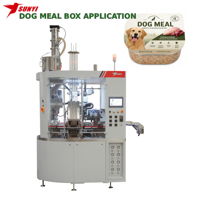 Premium Dog Food Packaging Machine for Wet Food, Meal Toppers and Single Serve Trays