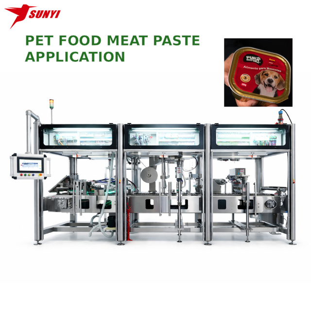 High Precision Pet Food Filling Machine for Meat Paste, Gravy and Wet Food Packaging