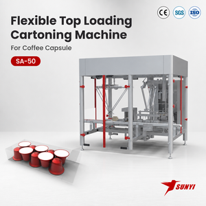 Food Packaging Automatic Cartoner Machine for Coffee Capsule Sachet Pouch Stick Bag Top Loading Box Packing Applications