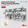 CE/SGS/ISO 9001 Mayonnaise Cup Filler And Sealer, 6-Lane SKP-6, SUS304 Food Contact Parts, Manufacturer