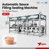 Burger Sauce Cup Filling And Sealing Machine, 6-Lane SKP-6, 240-270 Cups/Min, 1-350g Filling, CE/SGS/ISO 9001, Manufacturer