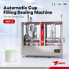 No Leakage High Accuracy Ice Cream Cup Filling Sealing Machine with CIP System and UV Coding