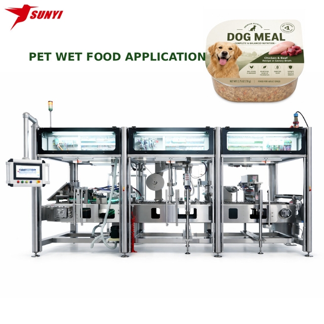 High Precision Dog & Cat Wet Food Filling Machine for Meat Paste, Gravy and Wet Pet Food Packaging