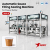 Food Processing Peanut Butter Cup Filler And Sealer, 6-Lane SKP-6, Automatic Cup Feeding, CE/SGS/ISO 9001, Manufacturer